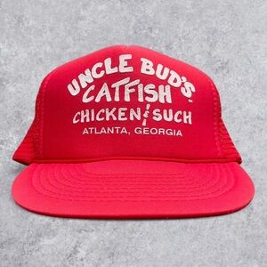 Vintage Uncle Bud’s Catfish Chicken & Such Trucker Hat Atlanta Georgia